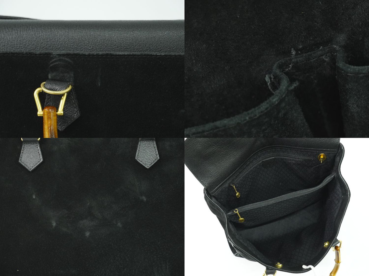 GUCCI バンブー ハンドバッグ ブラック