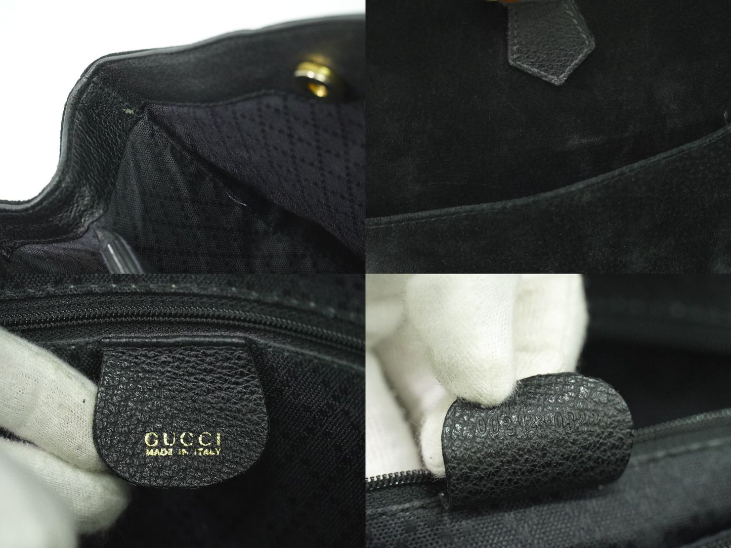 GUCCI バンブー ハンドバッグ ブラック