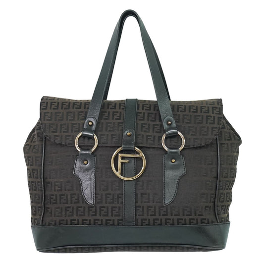 FENDI ズッキーノ ハンドバッグ ブラウン 8BN020