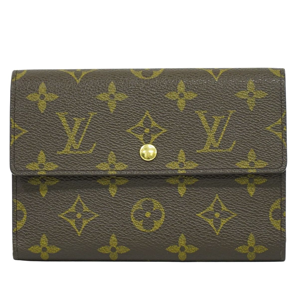 LOUIS VUITTON ポルト トレゾールエテュイ パピエ モノグラム 折財布 M61202