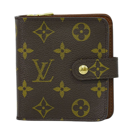 LOUIS VUITTON コンパクトジップ モノグラム 折財布 M61667