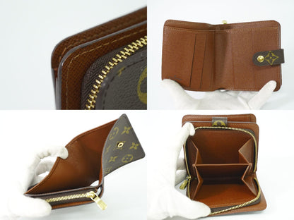 LOUIS VUITTON コンパクトジップ モノグラム 折財布 M61667