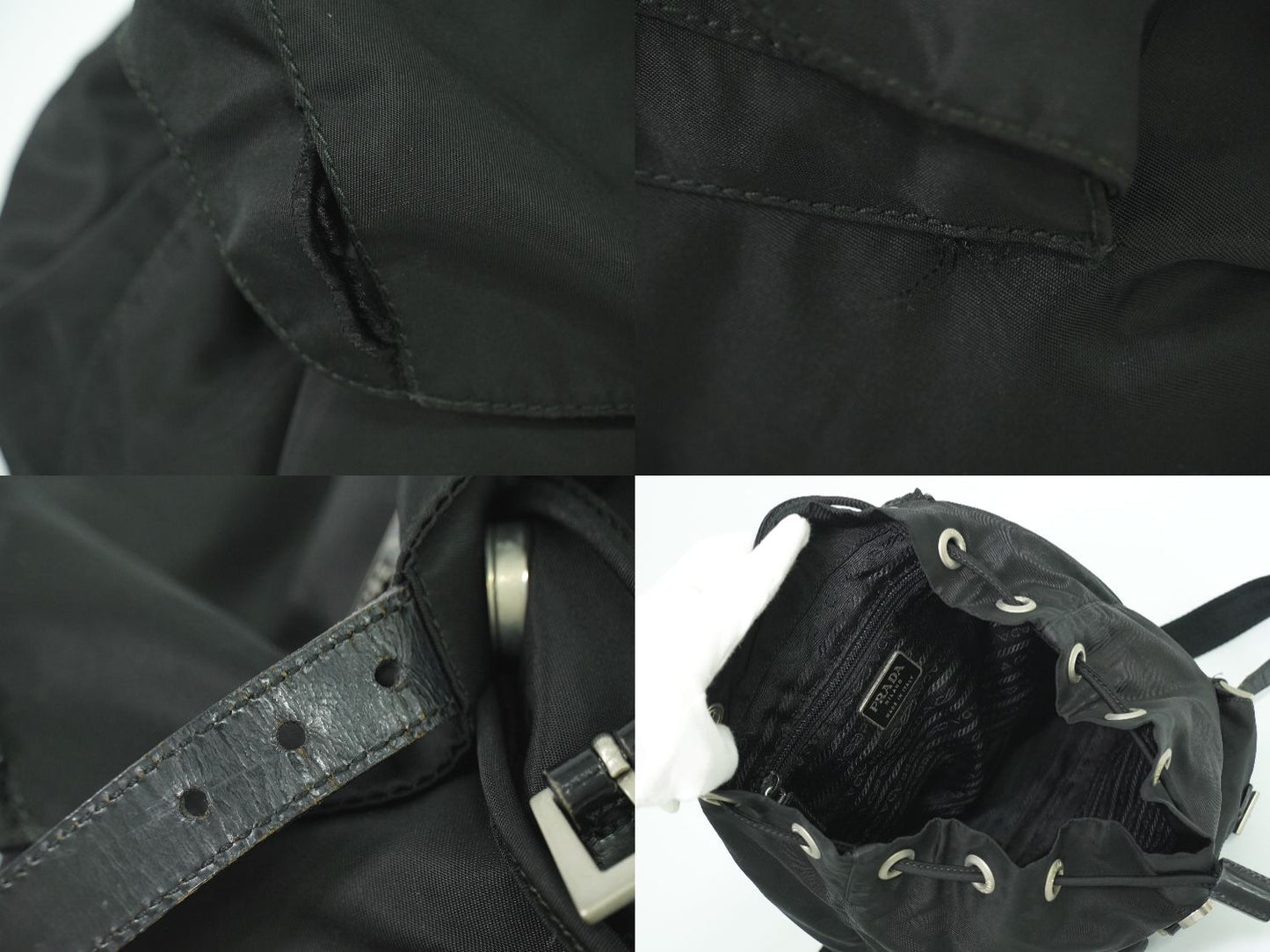 PRADA ヴェラ リュックサック ブラック B6677