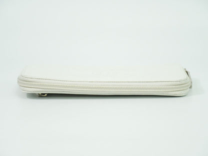 CHANEL シャネル ココマーク 長財布 ホワイト系