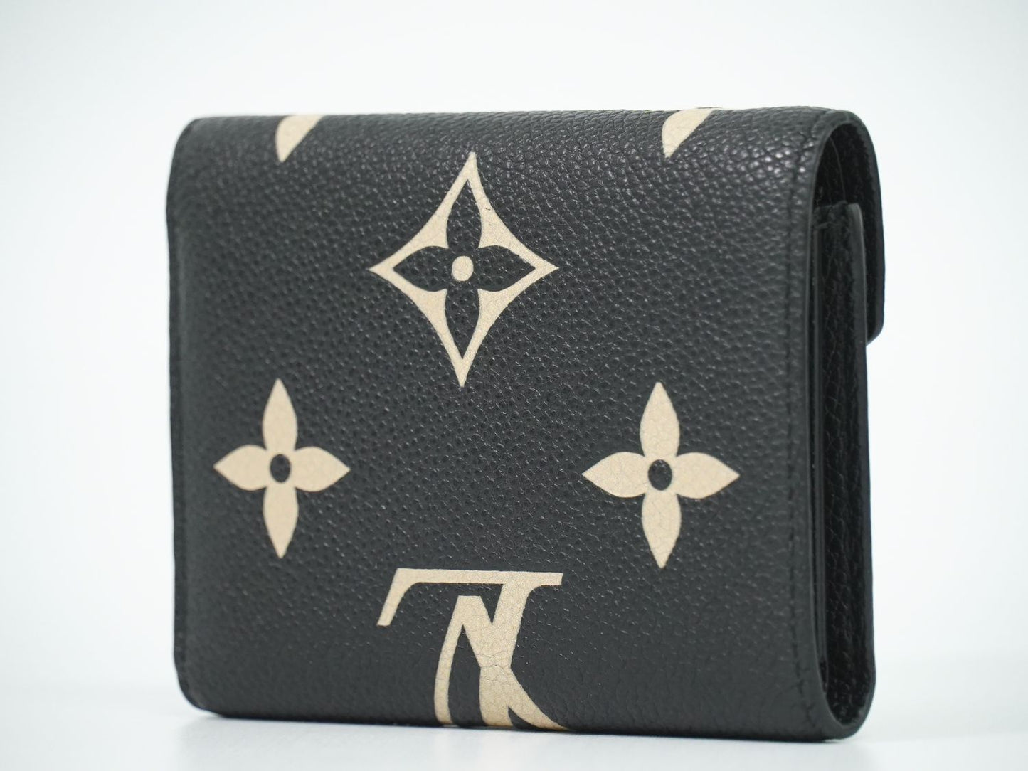 LOUIS VUITTON ポルトフォイユ ヴィクトリーヌ モノグラム アンプラントレザー ブラック 折財布 M80968