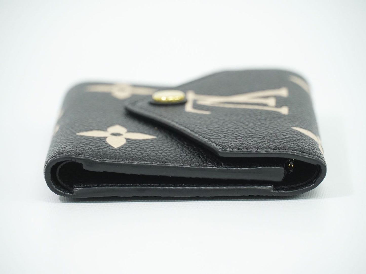 LOUIS VUITTON ポルトフォイユ ヴィクトリーヌ モノグラム アンプラントレザー ブラック 折財布 M80968