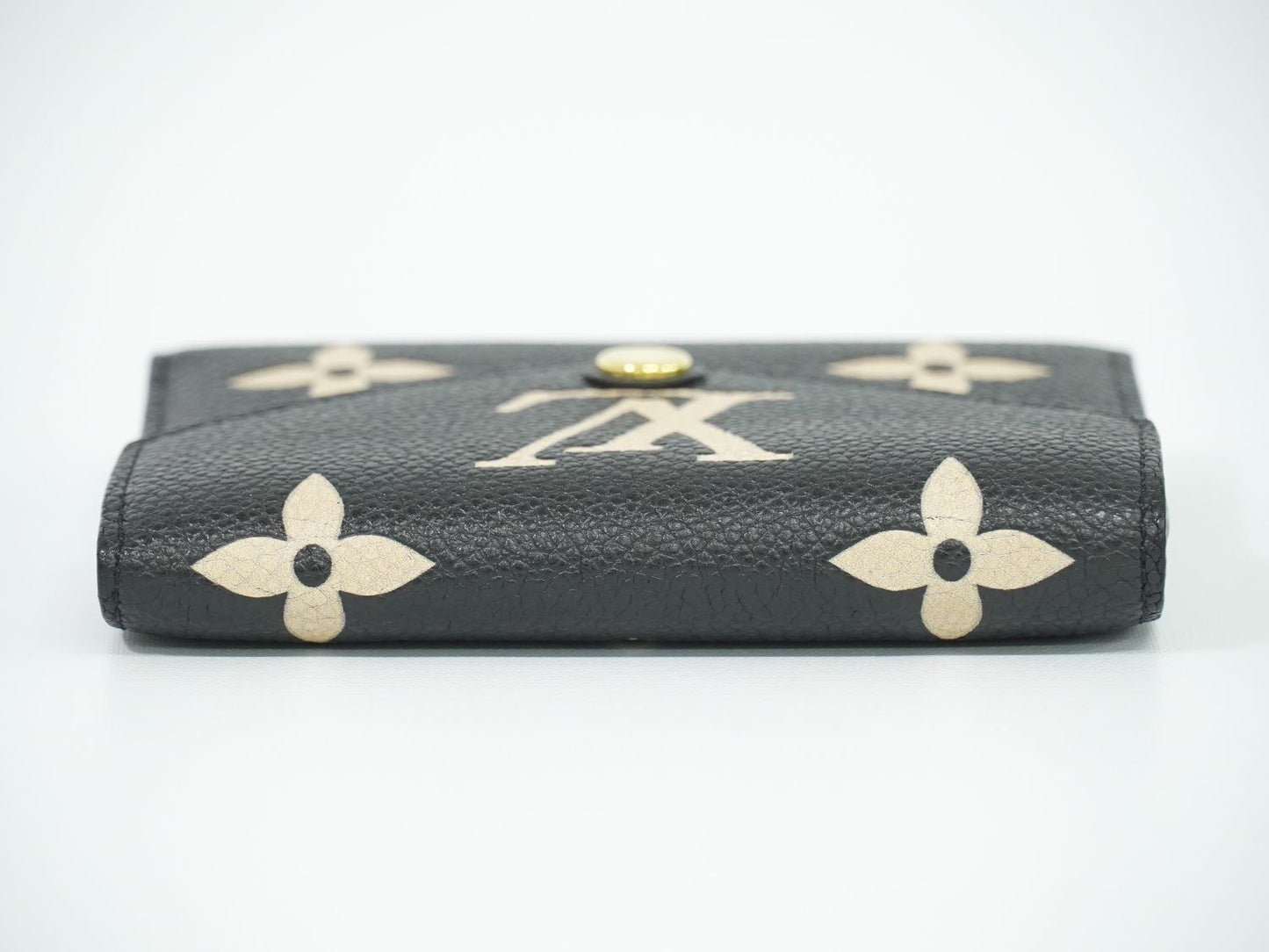 LOUIS VUITTON ポルトフォイユ ヴィクトリーヌ モノグラム アンプラントレザー ブラック 折財布 M80968