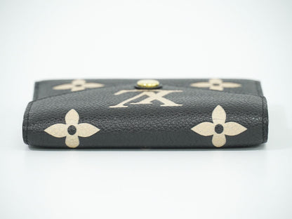 LOUIS VUITTON ポルトフォイユ ヴィクトリーヌ モノグラム アンプラントレザー ブラック 折財布 M80968