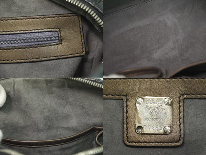 MCM ヴィセトス ミュンヘンライオン ミニボストンバッグ ブラック マルチカラー