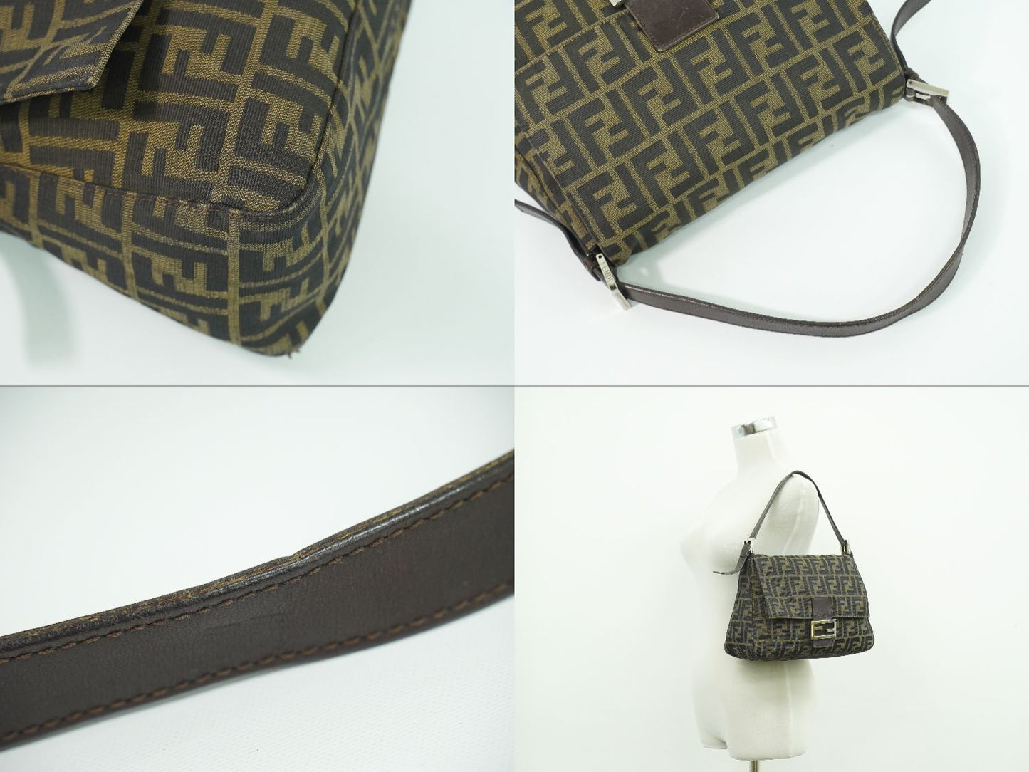 FENDI ズッカ ショルダーバッグ ブラウン