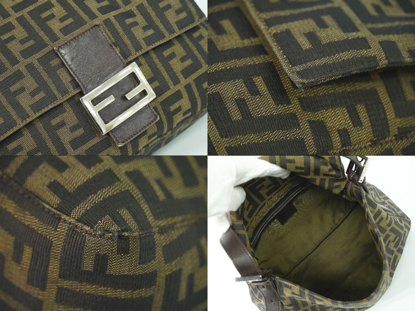 FENDI ズッカ ショルダーバッグ ブラウン