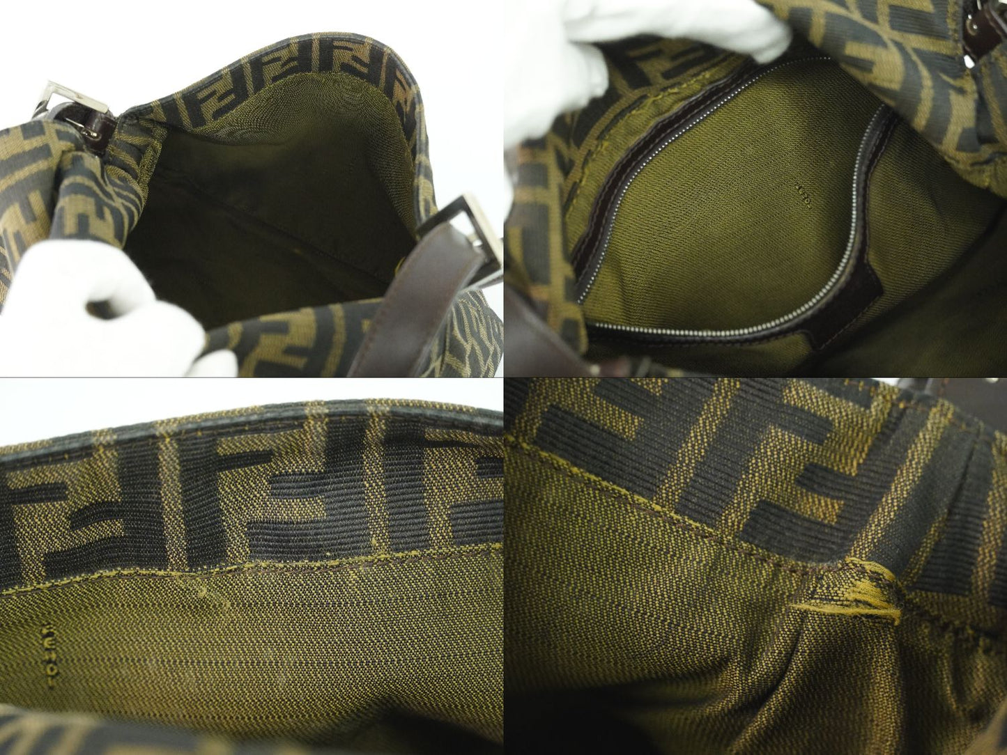 FENDI ズッカ ショルダーバッグ ブラウン