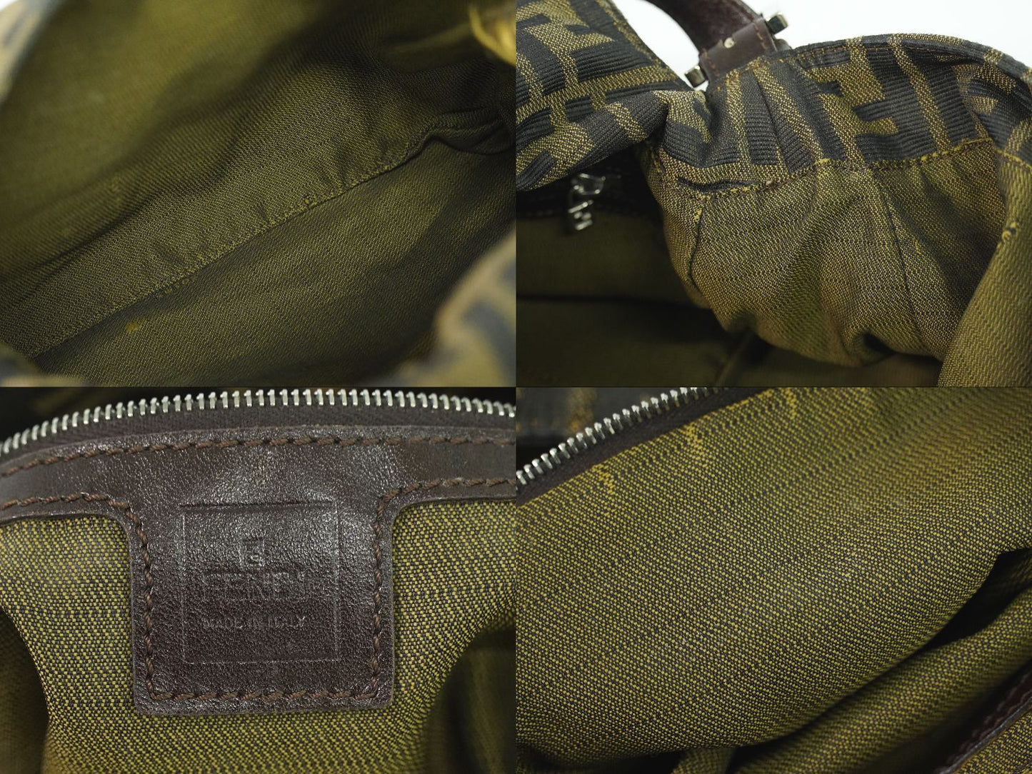 FENDI ズッカ ショルダーバッグ ブラウン