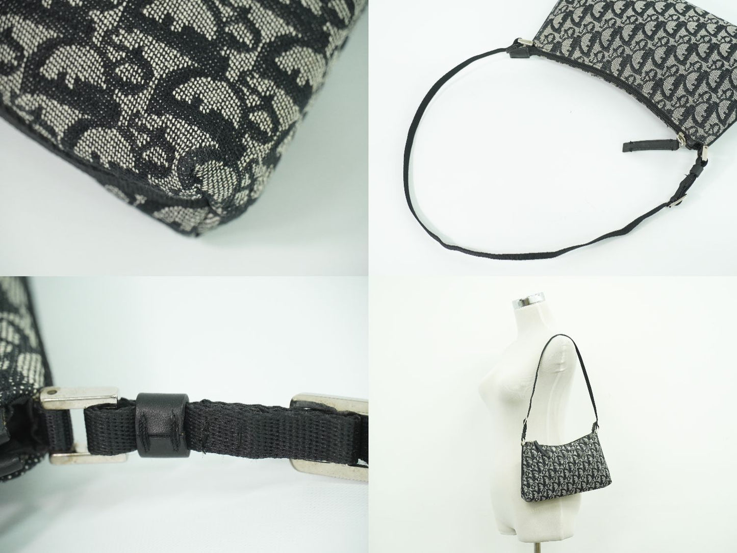 Christian Dior トロッター ショルダーバッグ ブラック