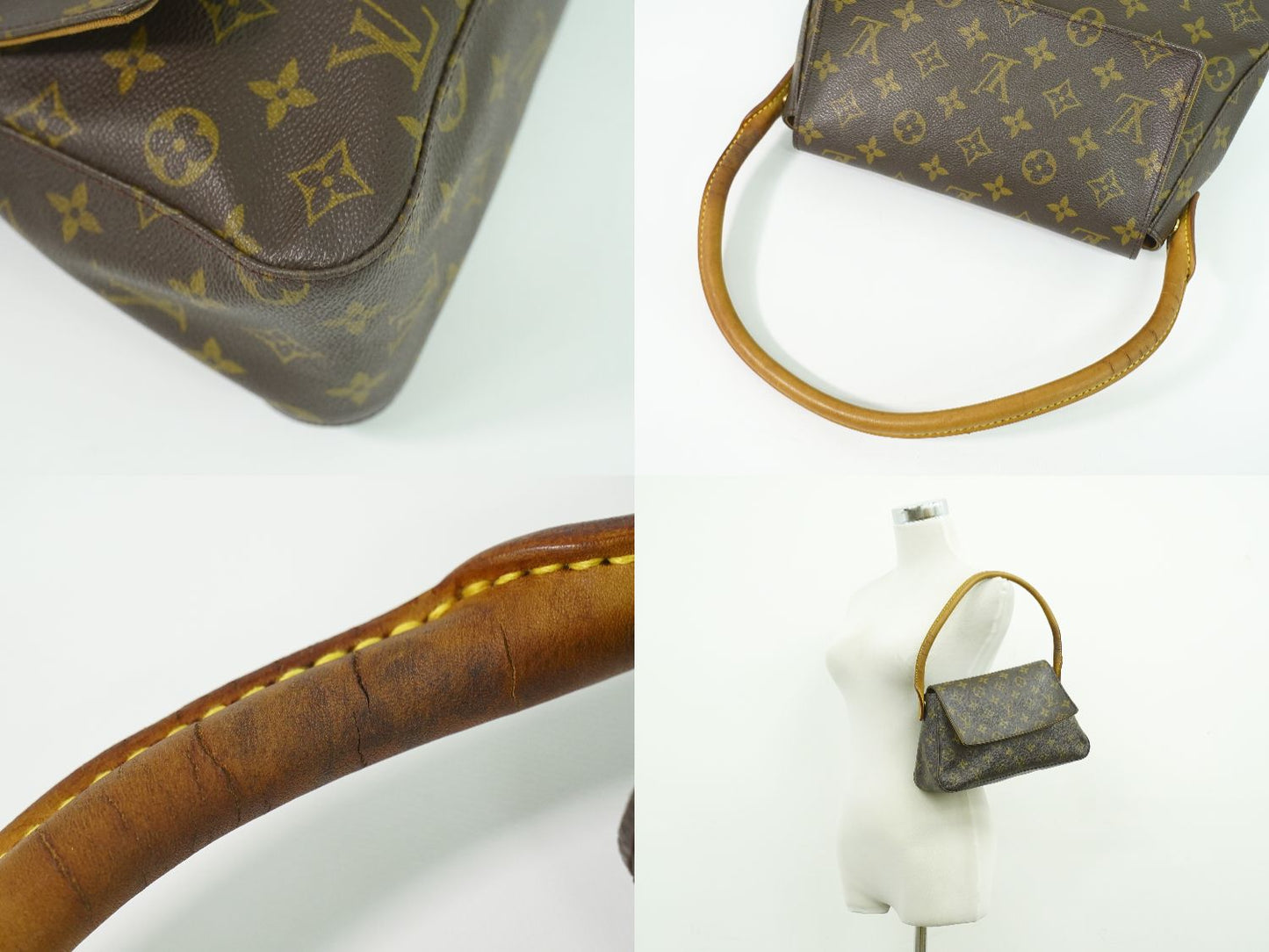 LOUIS VUITTON ミニ ルーピング モノグラム ショルダーバッグ M51147