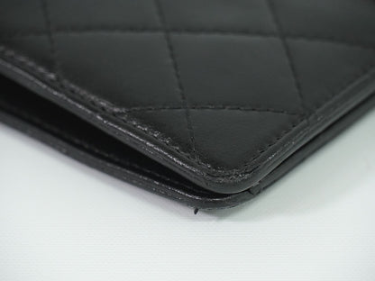 CHANEL ココマーク マトラッセ バレンタイン限定 長財布 ブラック