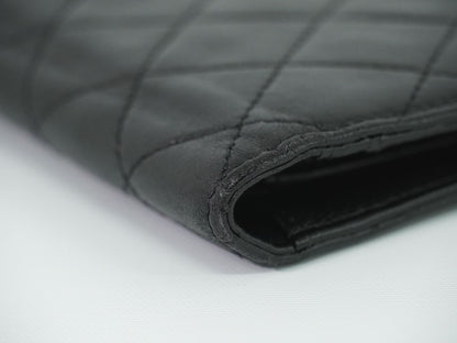 CHANEL ココマーク マトラッセ バレンタイン限定 長財布 ブラック