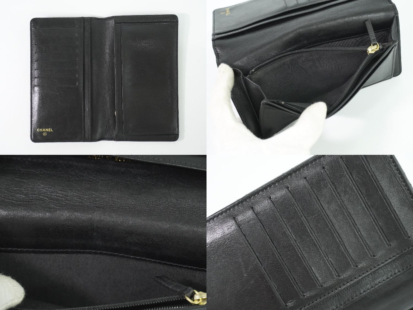 CHANEL ココマーク マトラッセ バレンタイン限定 長財布 ブラック