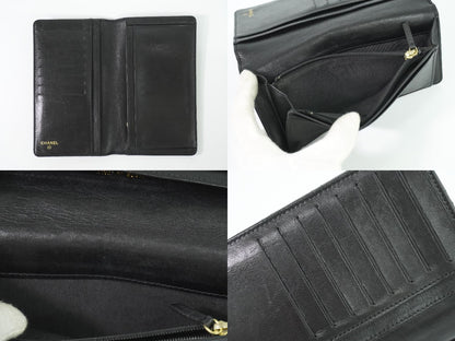 CHANEL ココマーク マトラッセ バレンタイン限定 長財布 ブラック