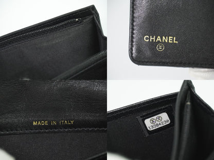 CHANEL ココマーク マトラッセ バレンタイン限定 長財布 ブラック