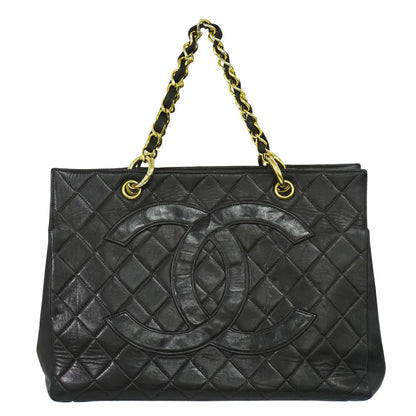 CHANEL マトラッセ ココマーク トートバッグ ブラック