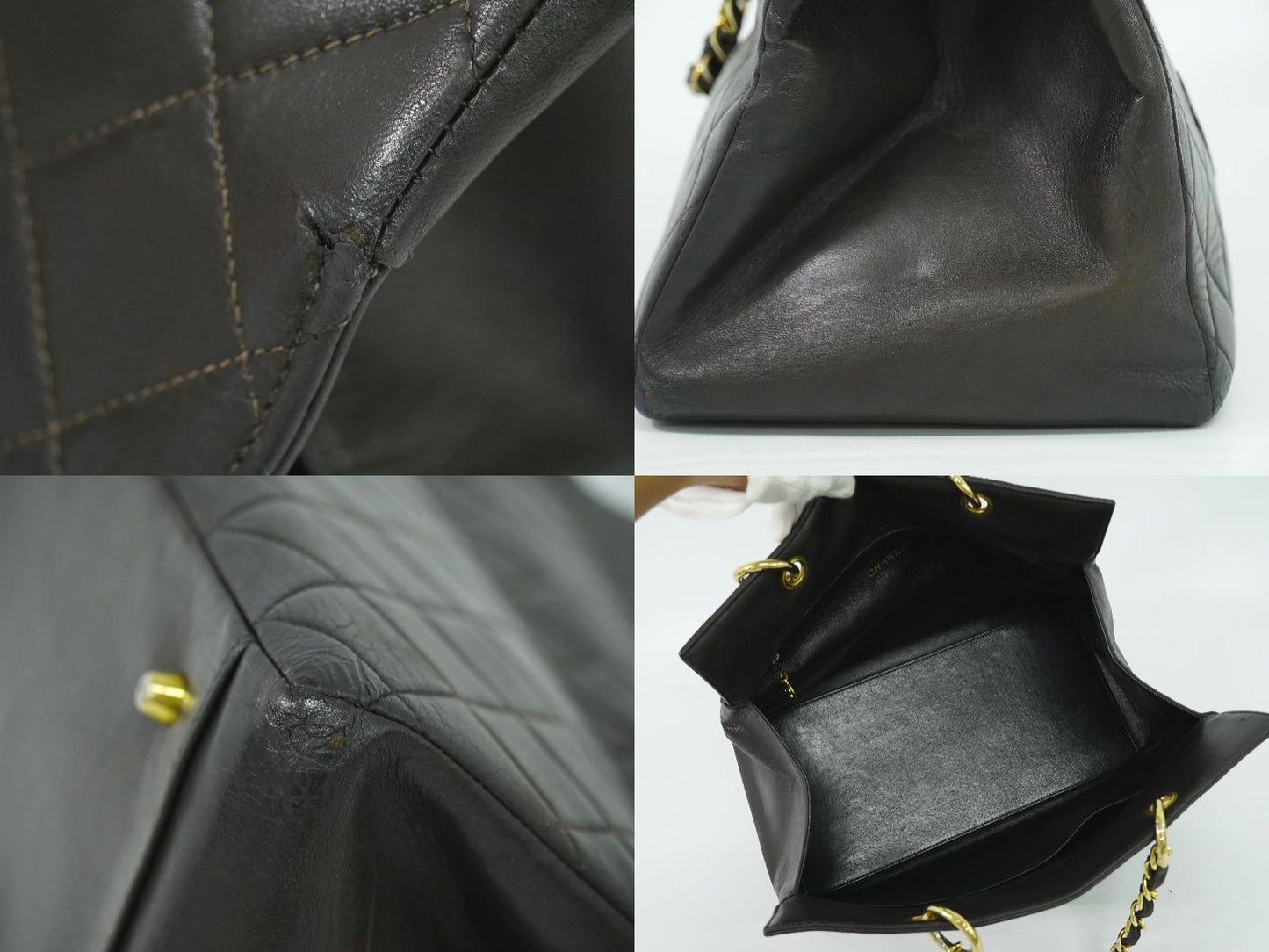 CHANEL マトラッセ ココマーク トートバッグ ブラック