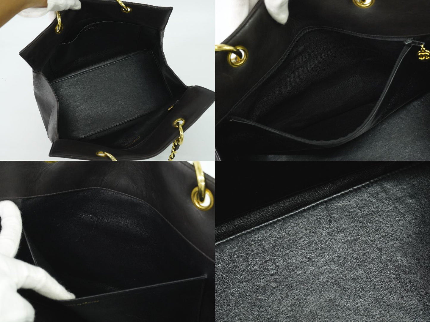 CHANEL マトラッセ ココマーク トートバッグ ブラック