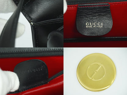 GUCCI バンブー 2WAY ショルダーバッグ ブラック