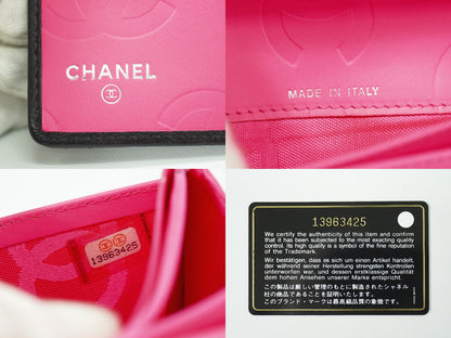 CHANEL ココマーク カンボンライン 長財布 ブラック