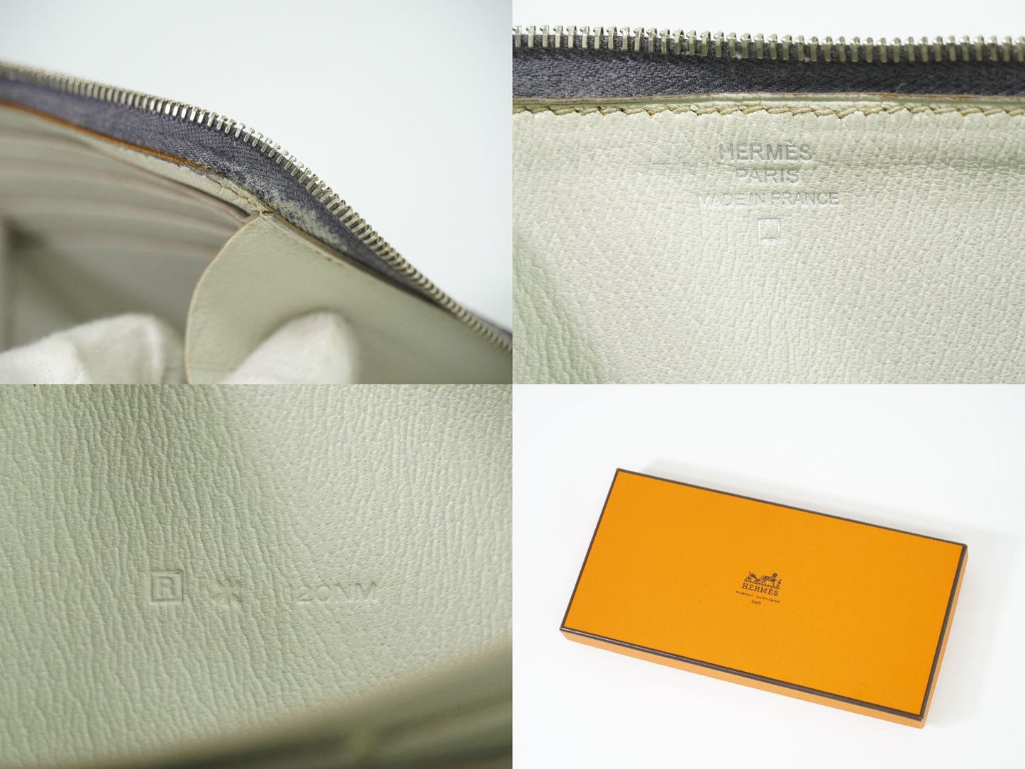 HERMES アザップ ロング アリゲーター レザー 長財布 ブラック