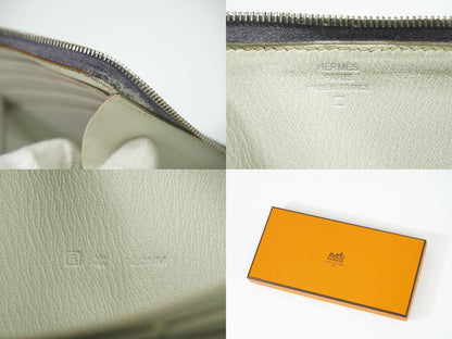 HERMES アザップ ロング アリゲーター レザー 長財布 ブラック