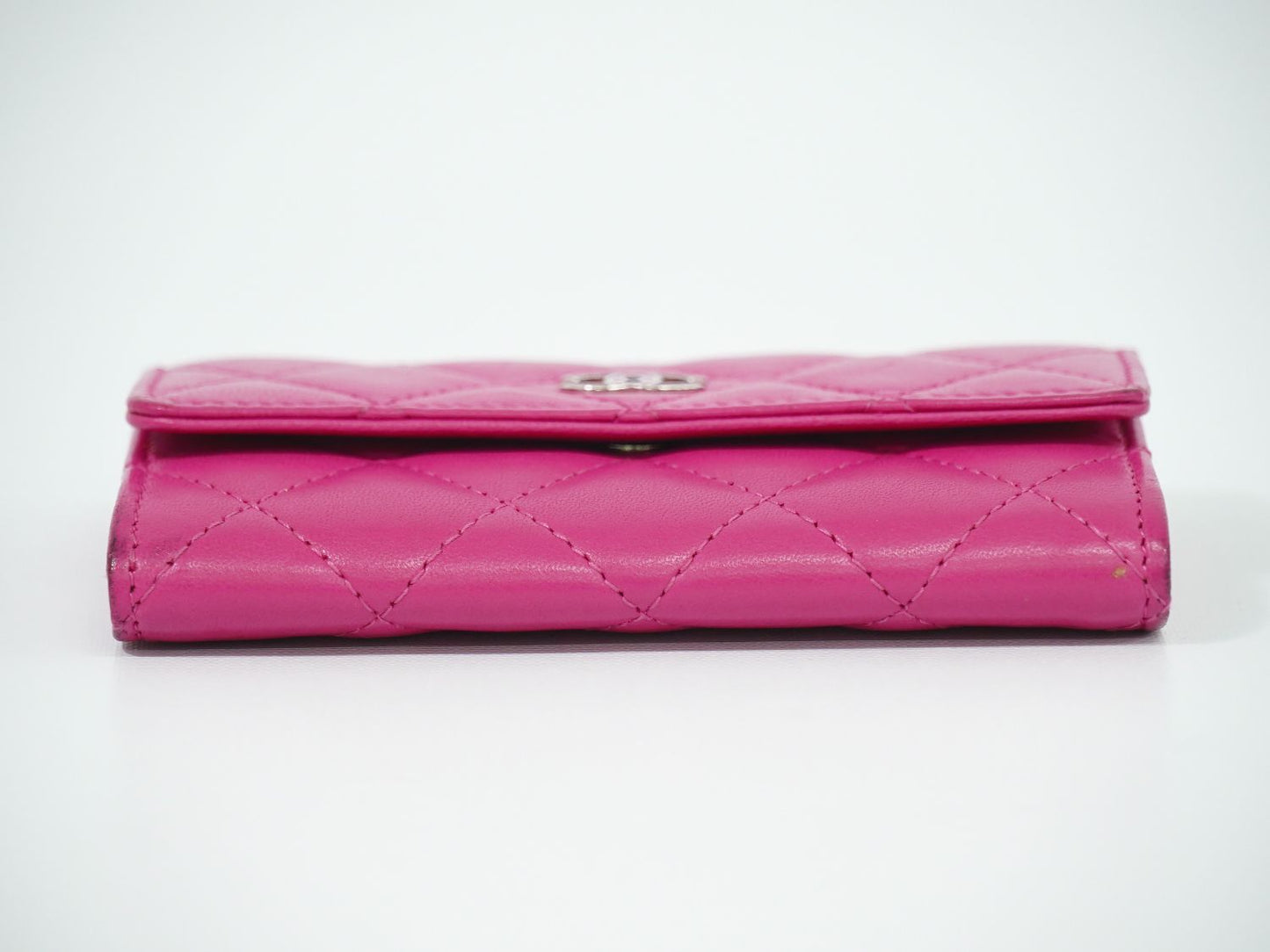 CHANEL ココマーク マトラッセ カードケース ピンク