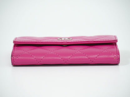 CHANEL ココマーク マトラッセ カードケース ピンク