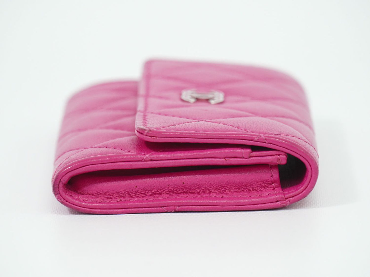 CHANEL ココマーク マトラッセ カードケース ピンク