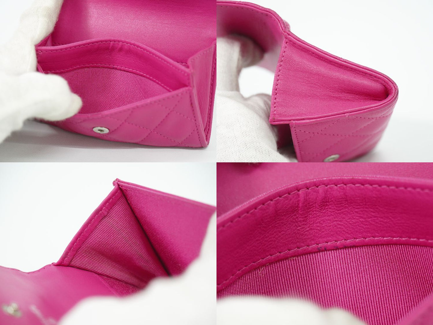 CHANEL ココマーク マトラッセ カードケース ピンク