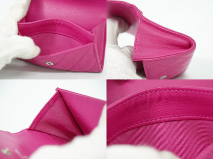 CHANEL ココマーク マトラッセ カードケース ピンク