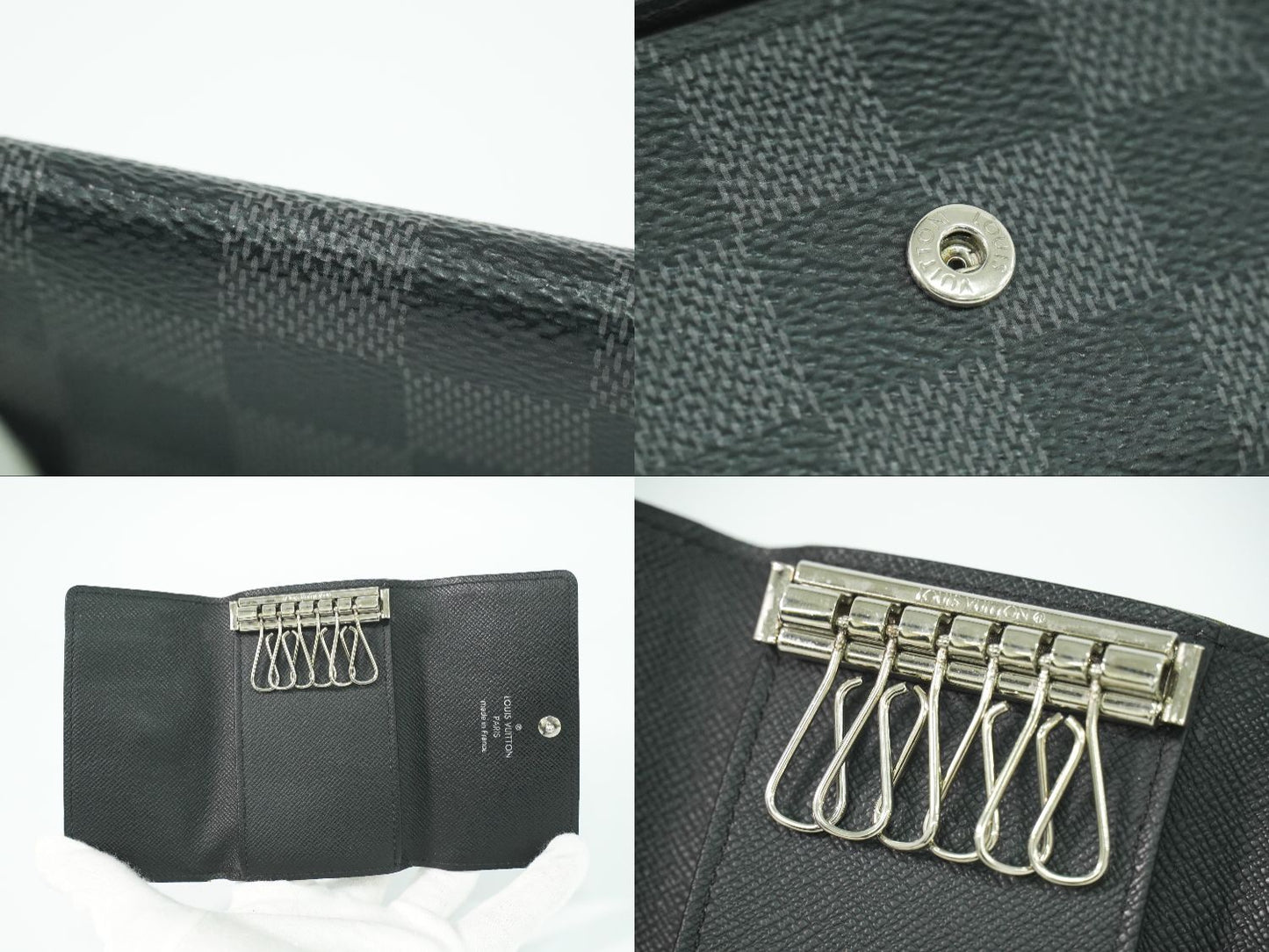 LOUIS VUITTON ミュルティクレ 6 ダミエ グラフィット キーケース 6連 N62662