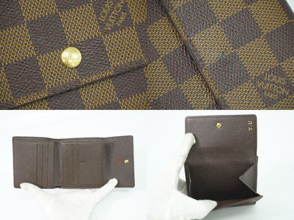 LOUIS VUITTON ポルトフォイユ エリーズ ダミエ エベヌ 折財布 N61654