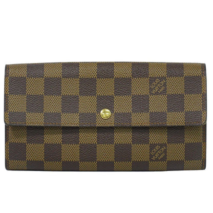 LOUIS VUITTON ポシェット ポルト モネ クレディ ダミエ エベヌ 長財布 N61725