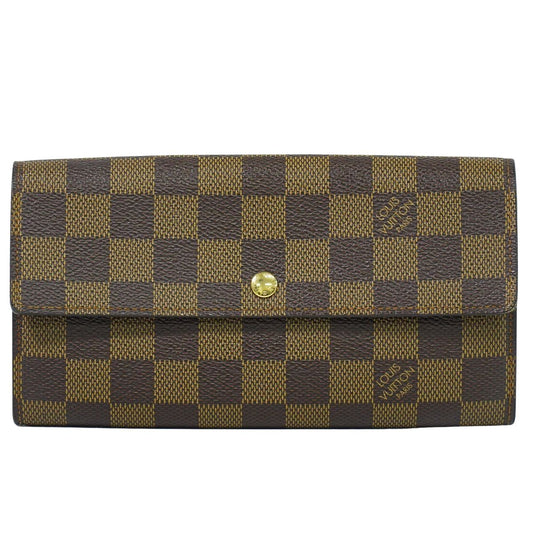 LOUIS VUITTON ポシェット ポルト モネ クレディ ダミエ エベヌ 長財布 N61725