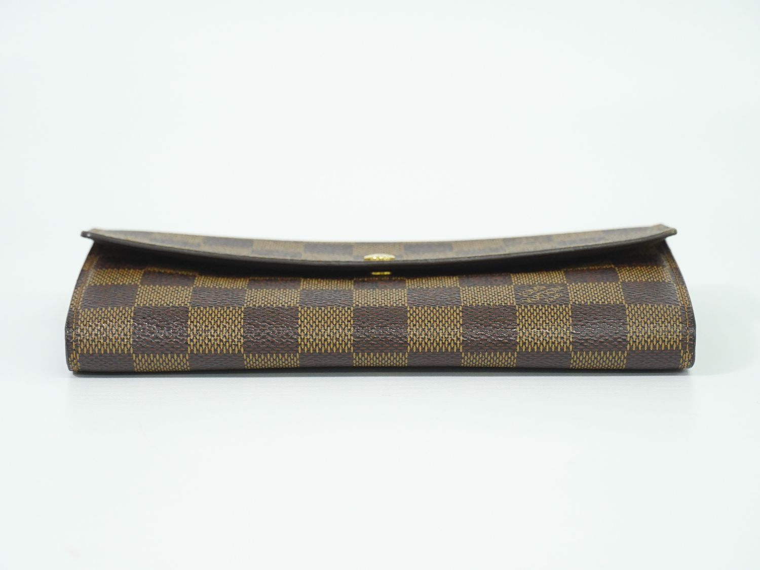 LOUIS VUITTON ポシェット ポルト モネ クレディ ダミエ エベヌ 長財布