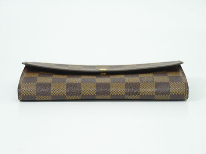 LOUIS VUITTON ポシェット ポルト モネ クレディ ダミエ エベヌ 長財布 N61725