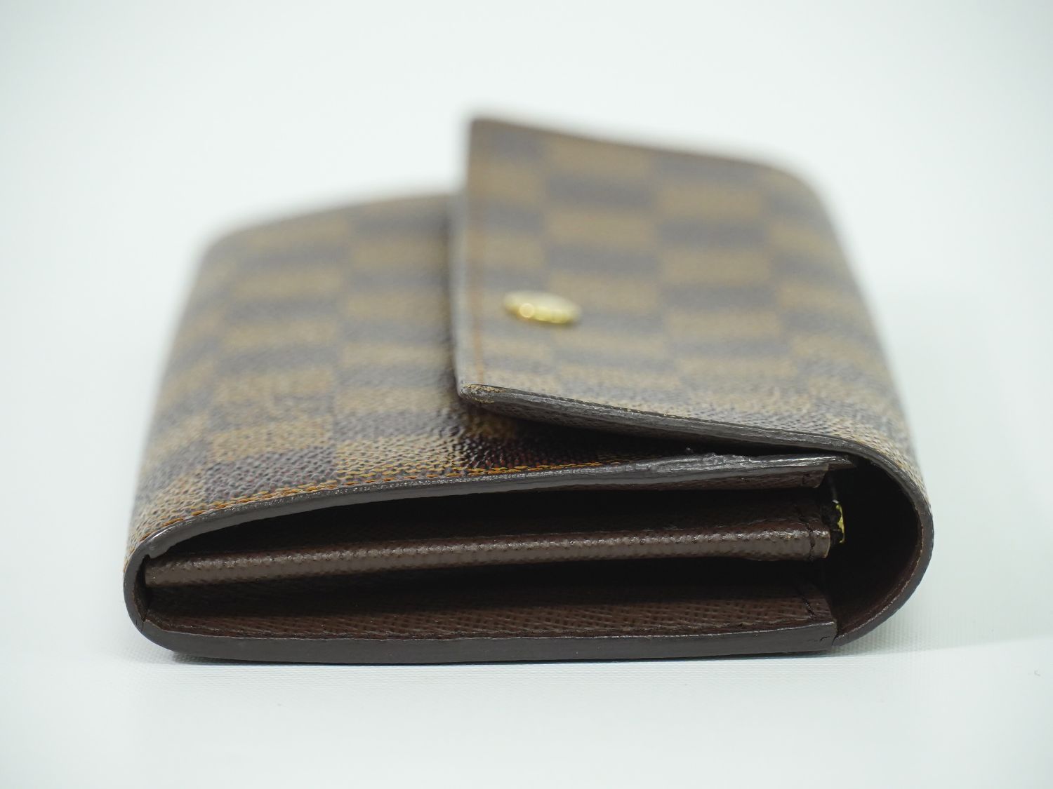 LOUIS VUITTON ポシェット ポルト モネ クレディ ダミエ エベヌ 長財布