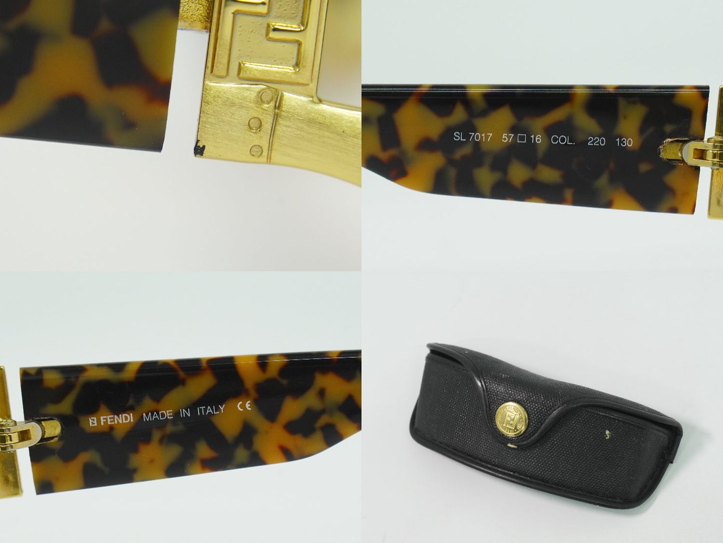 FENDI べっ甲柄 サングラス ブラウン SL7017