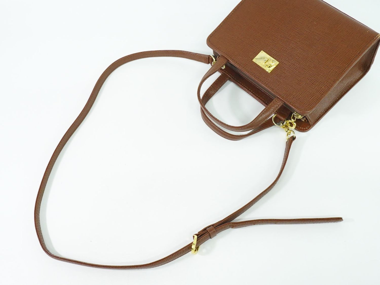 Courreges 2WAY ショルダーバッグ ブラウン