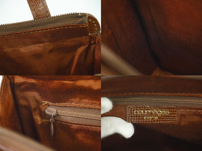 Courreges 2WAY ショルダーバッグ ブラウン