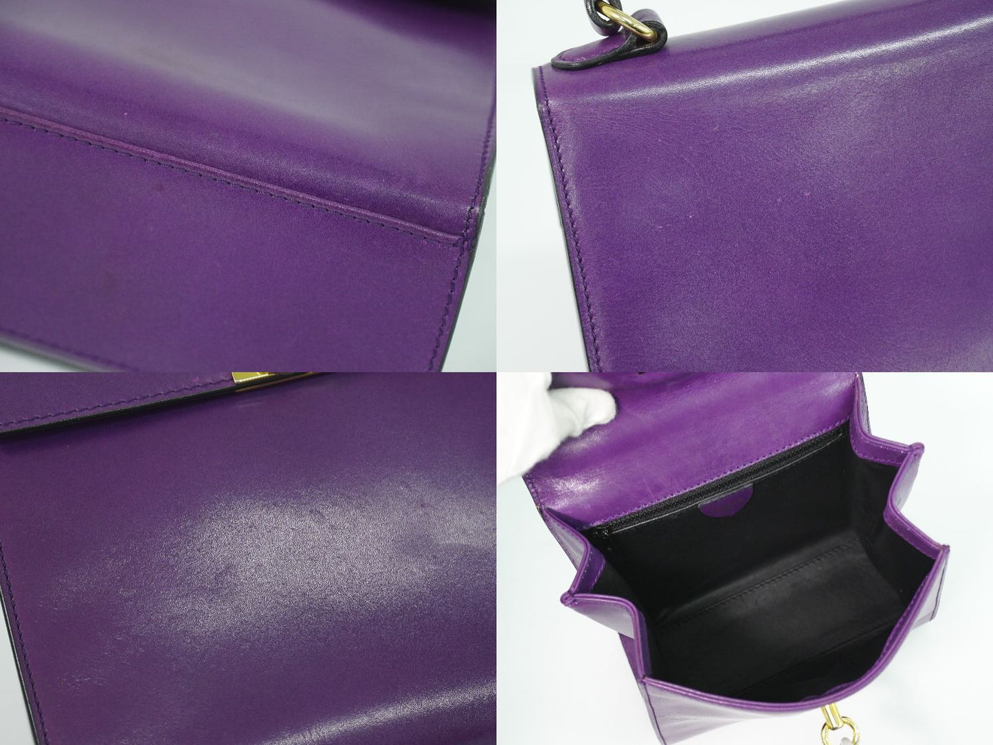 CELINE ハンドバッグ パープル