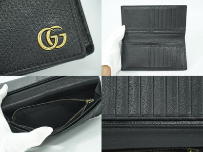 GUCCI GGマーモント 長財布 ブラック 428740