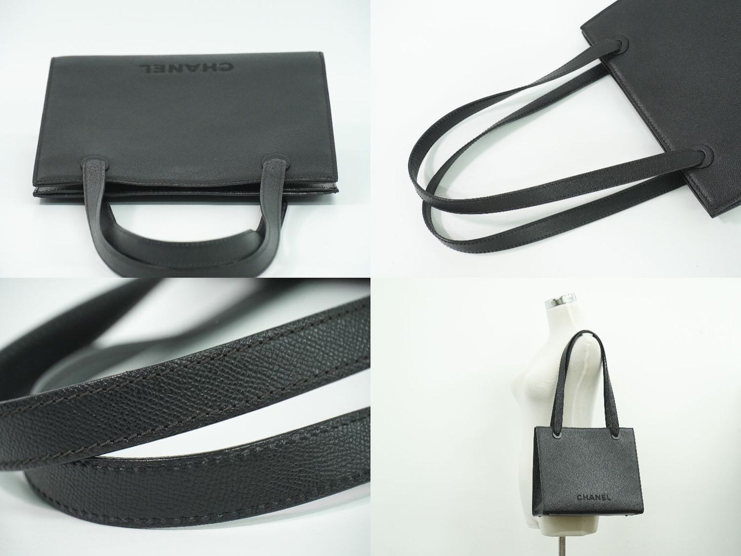 CHANEL ロゴ ショルダーバッグ ブラック