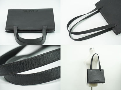 CHANEL ロゴ ショルダーバッグ ブラック